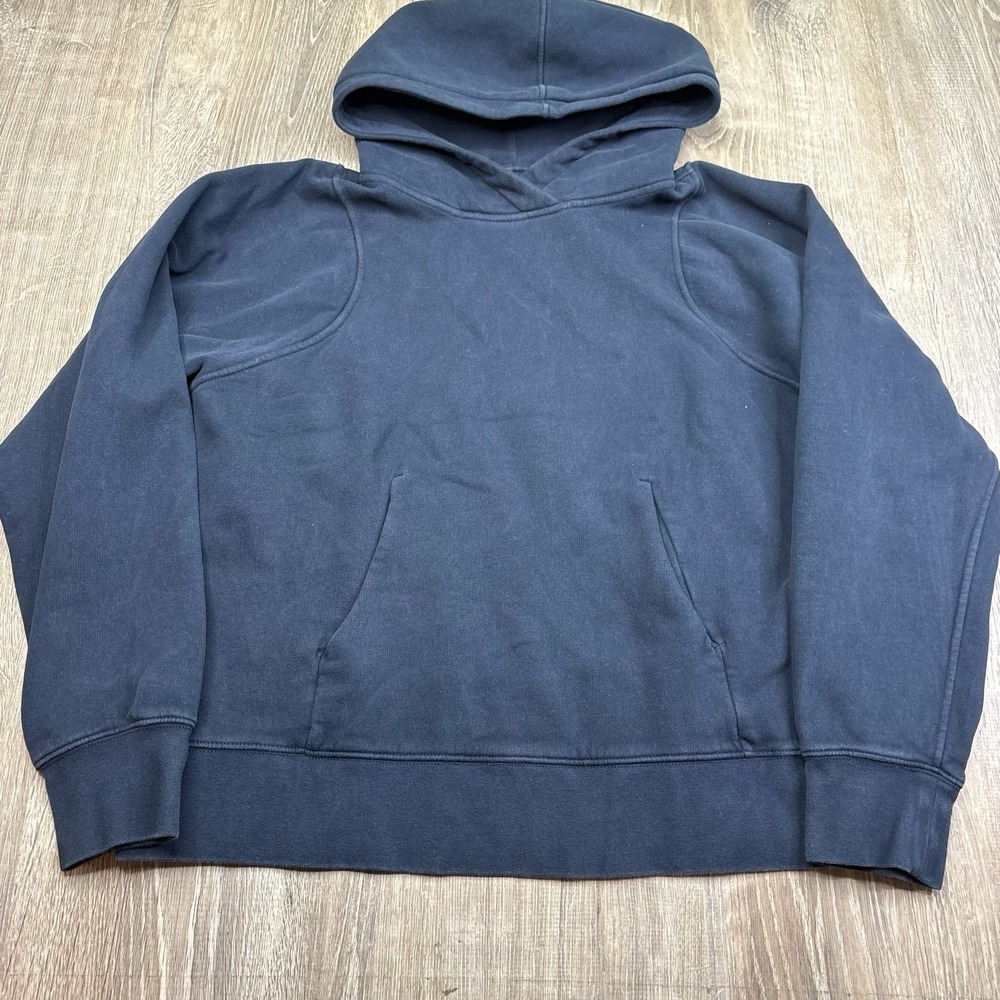 Lululemon Steady State Superloft Pullover Hoodie Dark Blue Womens Size 8 LW3FCDS